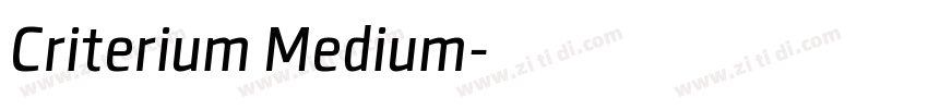 Criterium Medium字体转换